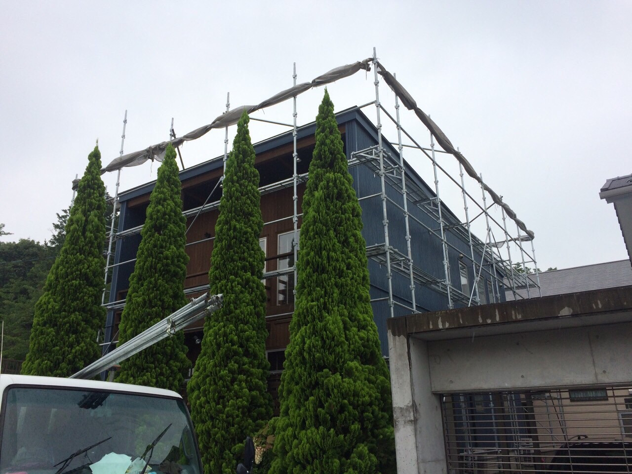 住宅足場の施工事例